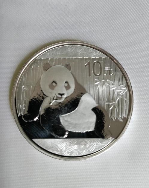 30g Zilveren munt, Panda 2015, Timbres & Monnaies, Monnaies | Asie, Monnaie en vrac, Asie orientale, Argent, Enlèvement ou Envoi