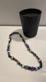 Multicolor halsketting, Handtassen en Accessoires, Kettingen, Ophalen of Verzenden, Gebruikt, Overige kleuren, Overige materialen