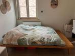 Tweepersoonsbed ( twijfelaar ) + matras, Maison & Meubles, Chambre à coucher | Lits, Comme neuf, 90 cm, Queen size, Enlèvement