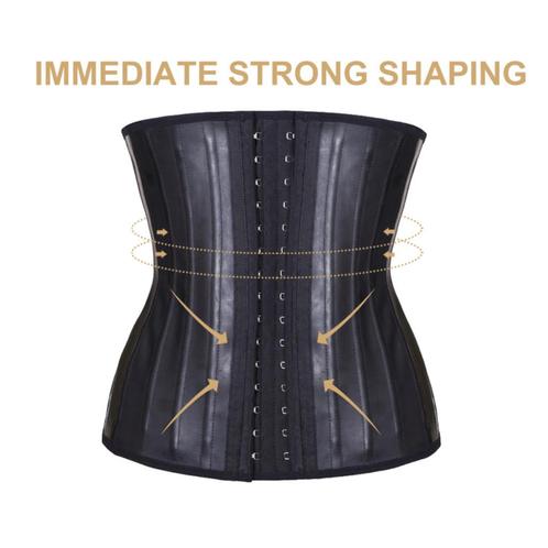 C14 zwart latex corset met 25 stalen baleinen, veel maten.., Vêtements | Femmes, Sous-vêtements & Lingerie, Body ou Corset, Noir