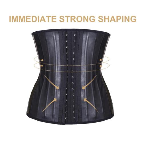 C14 zwart latex corset met 25 stalen baleinen, veel maten.., Kleding | Dames, Ondergoed en Lingerie, Body of Korset, Zwart, Ophalen of Verzenden