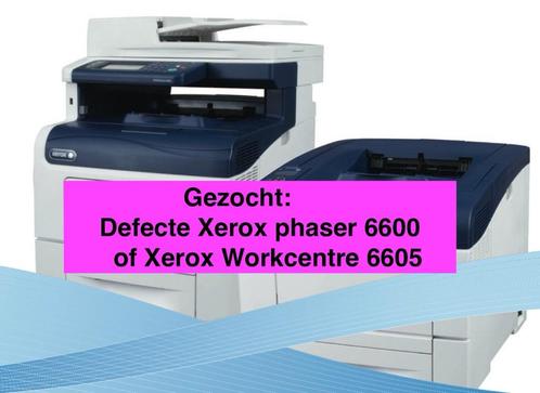 Gezocht: printer Xerox Phaser 6600 of Xerox Workcentre 6605, Informatique & Logiciels, Imprimantes, Utilisé, Imprimante, Imprimante laser