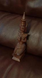 Houten Boudha, Huis en Inrichting, Ophalen of Verzenden, Zo goed als nieuw