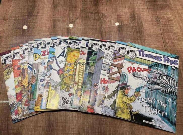 Thomas Pips -  15 strips Handgesigneerd ., Boeken, Stripverhalen, Nieuw, Meerdere stripboeken, Ophalen of Verzenden