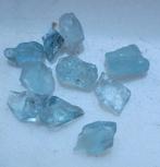Aquamarijn blauwe kristallen 10 stuks uit Afghanistan (2), Verzamelen, Ophalen of Verzenden, Mineraal