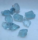 Aquamarijn blauwe kristallen 10 stuks uit Afghanistan (2), Ophalen of Verzenden, Mineraal