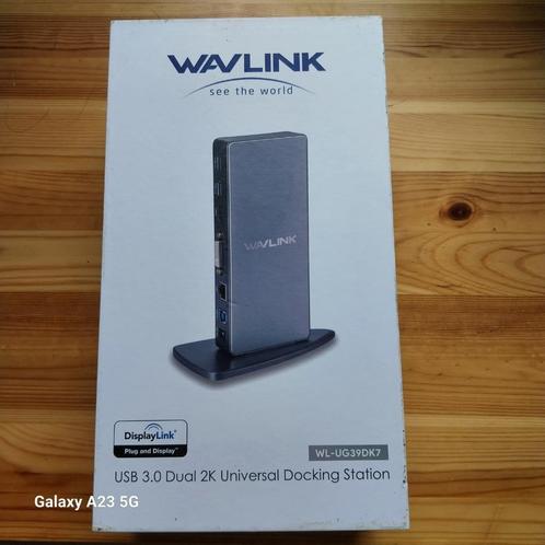 WAVLINK USB 3.0 universeel DOCKINGSTATION, Computers en Software, Dockingstations, Zo goed als nieuw, Docking station, Laptop