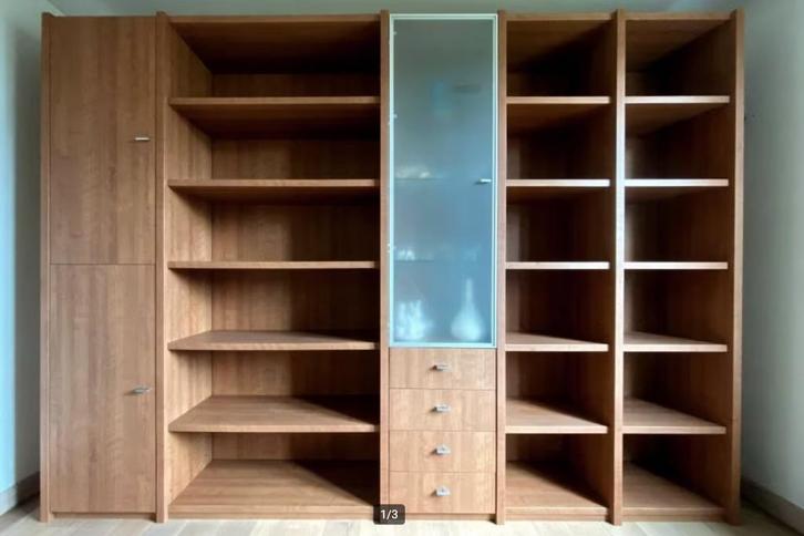 TOP DEAL - Unité murale modulaire, intemporelle et robuste, Maison & Meubles, Armoires | Armoires murales, Comme neuf, 200 cm ou plus