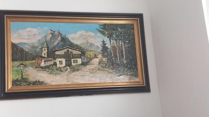 Tableau signé Corlos, Antiquités & Art, Art | Peinture | Abstraite, Enlèvement