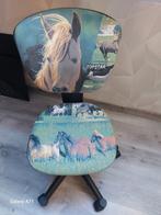 Kinder  bureau stoel met paarden zeer nette staat, Huis en Inrichting, Ophalen of Verzenden, Zo goed als nieuw