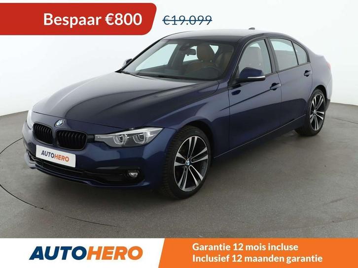 BMW 3 Serie 318 318d Sport Line Shadow (bj 2019, automaat), Auto's, BMW, Te koop, 3 Reeks, ABS, Achteruitrijcamera, Airbags, Airconditioning