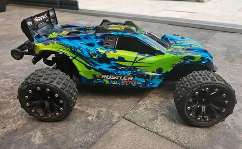 Traxxas Rustler 4x4 VXL RC grote SET te koop, Hobby en Vrije tijd, Modelbouw | Radiografisch | Auto's, Ophalen of Verzenden