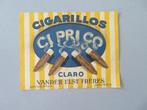 oud etiket label Cigarillos Ciprico Claro Vander Elst Frères, Verzenden, Zo goed als nieuw, Overige typen