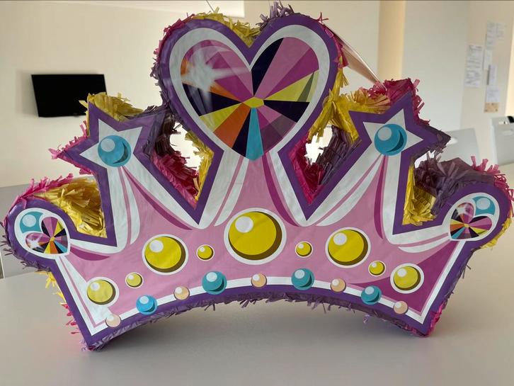 Pinata - Prinsessenkroon - Roze, Hobby en Vrije tijd, Feestartikelen, Nieuw, Ophalen