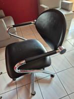 Kappersstoelen met of zonder pomp 2 + 2 stuks, Huis en Inrichting, Ophalen, Gebruikt, Zwart, Metaal