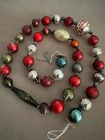 antieke kralenketting glas, Diversen, Kerst, Ophalen of Verzenden, Gebruikt