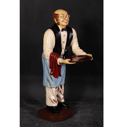 Vieil homme serveur — Statue de serveur Hauteur 95 cm, Collections, Statues & Figurines, Neuf, Enlèvement ou Envoi