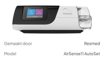 CPAP toestel Resmed AirSense11 beschikbaar voor biedingen