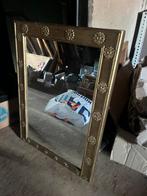 Goudkleurige spiegel 77x58cm, Huis en Inrichting, Woonaccessoires | Spiegels, Ophalen, Zo goed als nieuw