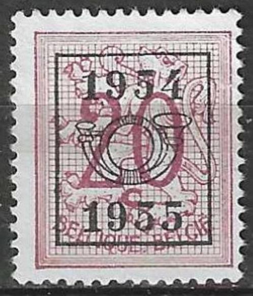 Belgie 1954/1955 - OBP 647pre - Opdruk E - 20 c. (ZG), Timbres & Monnaies, Timbres | Europe | Belgique, Non oblitéré, Envoi