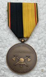 Medaille, Kon West-Vlaamse Brandweerbond, Lid Verdienste, Ophalen of Verzenden, Overige soorten, Lintje, Medaille of Wings
