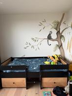 KinderBed + kast.  Bopita Job Compactbed Vintage Honey, Ophalen, Zo goed als nieuw