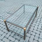 Glazen salontafel, Huis en Inrichting, Tafels | Salontafels, Ophalen, Gebruikt