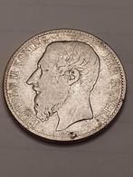 2 frank zilver leopold 2 smalle baard 1887 VL, Zilver, Ophalen of Verzenden, Losse munt, Zilver