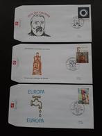 2001: 3 FDC 2978-2979-2989, Postzegels en Munten, Met stempel, Kunst, Gestempeld, 1e dag stempel