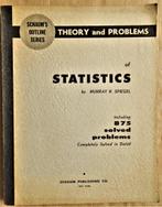 Schaum's Outline of Theory and Problems of Statistics - 1961, Livres, Utilisé, Envoi, Enseignement supérieur professionnel, Murray R. Spiegel