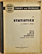 Schaum's Outline of Theory and Problems of Statistics - 1961, Boeken, Verzenden, Gelezen, Hogeschool, Murray R. Spiegel