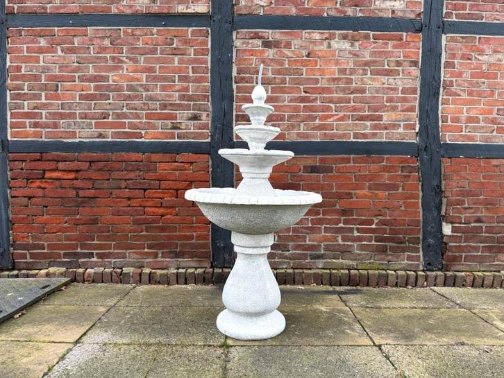 Mooie vol stenen tuinfontein, 4 schalen., Tuin en Terras, Waterpartijen en Fonteinen, Fontein, Ophalen of Verzenden