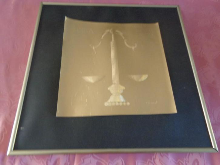 Kader met sterrenbeeld, Huis en Inrichting, Woonaccessoires | Lijsten, Gebruikt, Minder dan 50 cm, Kunststof, Ophalen of Verzenden