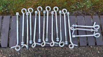 NIEUWE schommelhaak oogbout krulhaak zwenkhaak krulbout M12 beschikbaar voor biedingen