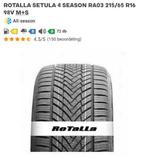 R16 ALL SEASON banden 215/65 98V M+S, Autos : Pièces & Accessoires, Pneus & Jantes, Neuf, 215 mm, 4 Saisons, 16 pouces