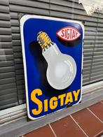 SIGTAY lampen emaille reclamebord, Verzamelen, Merken en Reclamevoorwerpen, Ophalen of Verzenden, Gebruikt, Reclamebord