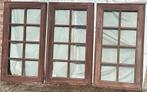 Houten Ramen in Afrormosia (vast), Doe-het-zelf en Bouw, Glas en Ramen, Ophalen, Gevelraam of Ruit, 80 tot 120 cm, 120 tot 160 cm