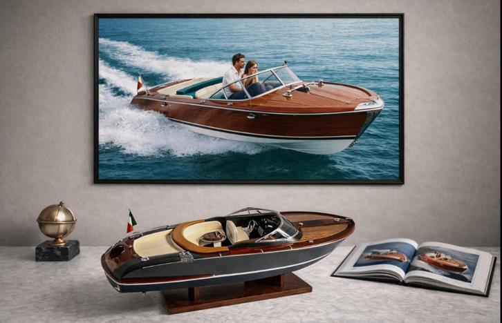 Riva versie Aquariva 67 (luxe, in hout) 1:12 modelboot, Hobby en Vrije tijd, Modelbouw | Boten en Schepen, Nieuw, Overige merken