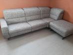 Salon divan  2 relax en tissus modulable, Comme neuf, Banc droit, Enlèvement, 100 à 125 cm