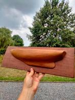 vintage kunstwerk hout romp boot kunst wandplaque, Ophalen of Verzenden