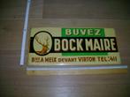 plaque publicitaire bière BOCK MAIRE Virton, Comme neuf, Enlèvement ou Envoi, Panneau publicitaire
