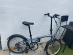 Plooifiets mannen blauw, Fietsen en Brommers, Versnellingen, Zo goed als nieuw, Totaal opvouwbaar, Ophalen