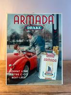 Affiche publicitaire : Cigarettes Armada Drake, 1958, Anvers, Ophalen, Gebruikt, Reclamebord