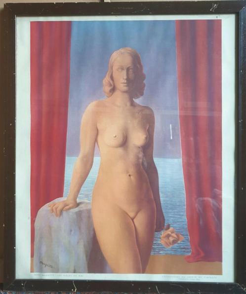 René Magritte Litho Affiche 1960, Antiek en Kunst, Kunst | Litho's en Zeefdrukken, Ophalen of Verzenden