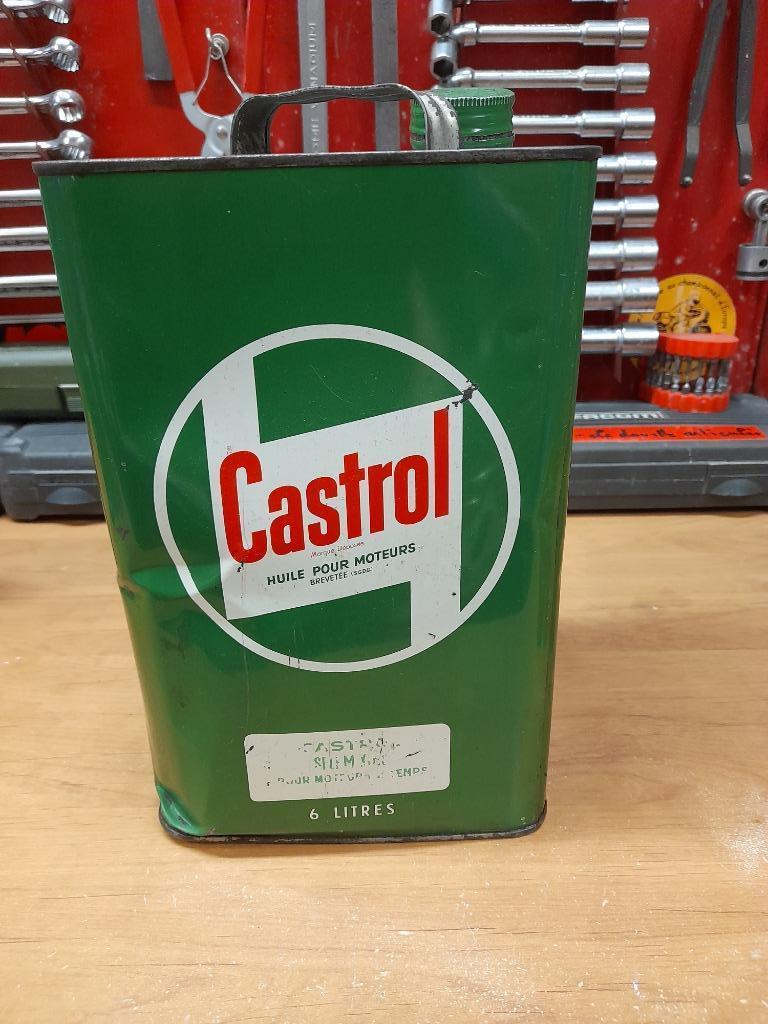 oude Castrol zelfmengende lege oliekan van 6 liter, Verzamelen, Merken en Reclamevoorwerpen, Gebruikt, Overige typen, Verzenden