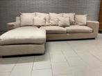 Hoekbank - chaise longue links, zetel in stof, Huis en Inrichting, Ophalen, Gebruikt, Stof, Modern, landelijk
