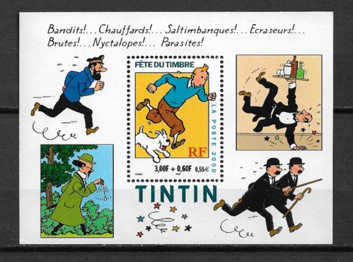 Frankrijk 2000 Kuifje Tintin Hergé MNH, Postzegels en Munten, Postzegels | Europa | België, Postfris, Verzenden