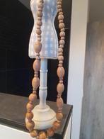 Long collier avec perles en bois - naturel et intemporel, Bijoux, Sacs & Beauté, Colliers, Enlèvement ou Envoi, Comme neuf, Brun