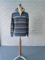 Pull zippé en coton rayé pour homme S, Enlèvement ou Envoi, Comme neuf, Canda, Bleu