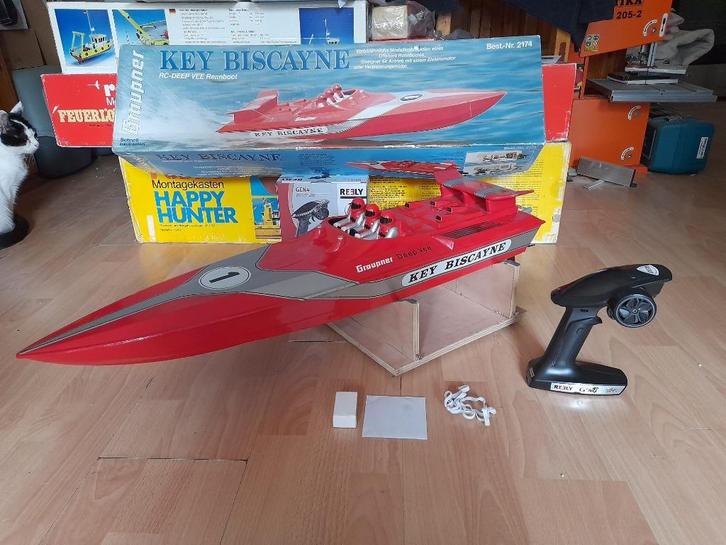 Zeer mooie en snelle Graupner Key biscayne RTR, Hobby en Vrije tijd, Modelbouw | Boten en Schepen, Zo goed als nieuw, Groter dan 1:32